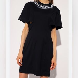 NWT Authentic GIVENCHY Cut out  Dress. Black Casual Designer luxury dresss.